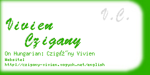 vivien czigany business card